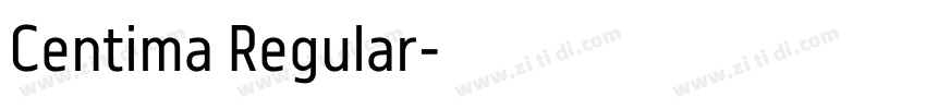 Centima Regular字体转换
